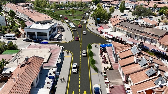 Fethiye - Ölüdeniz road undergoing renovation