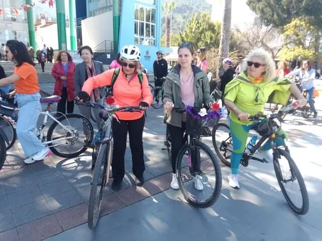 Women in Fethiye Celebrate International Women’s Day with Bicycle Tour