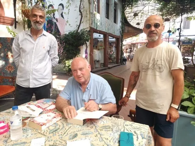 English Author Louis de Bernières Holds Book Signing and Interview in Fethiye