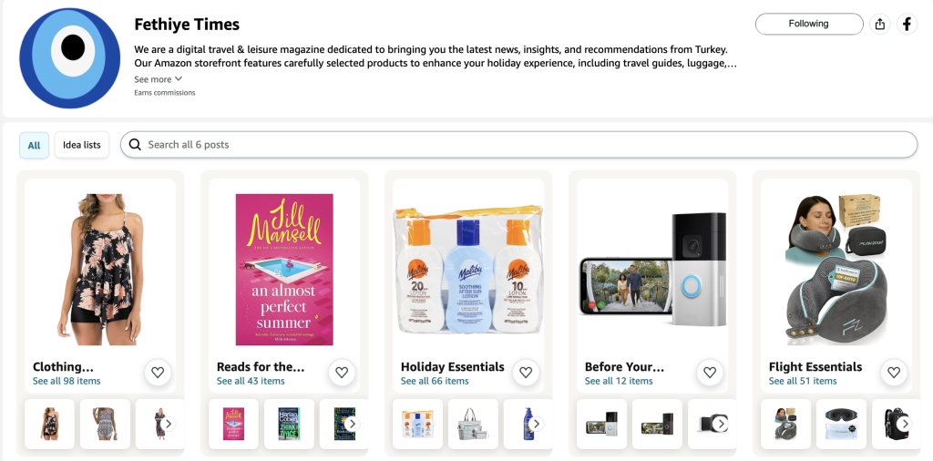 Fethiye Times Amazon Storefront