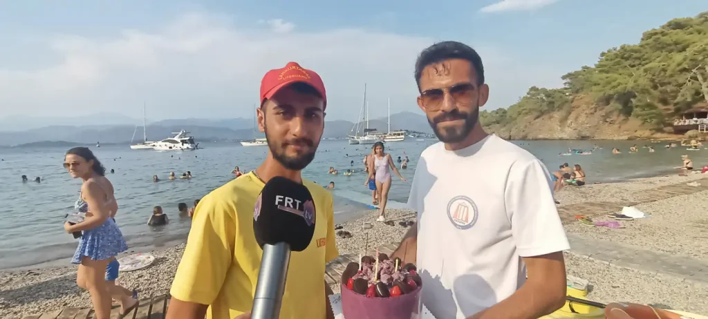 Lifeguards Issue Safety Warning at Fethiye’s Büyük Samanlık Beach