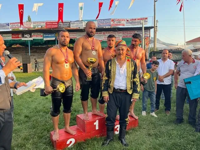 34th Dirmil Golden Sipsi Oil Wrestling Held in Altınyayla