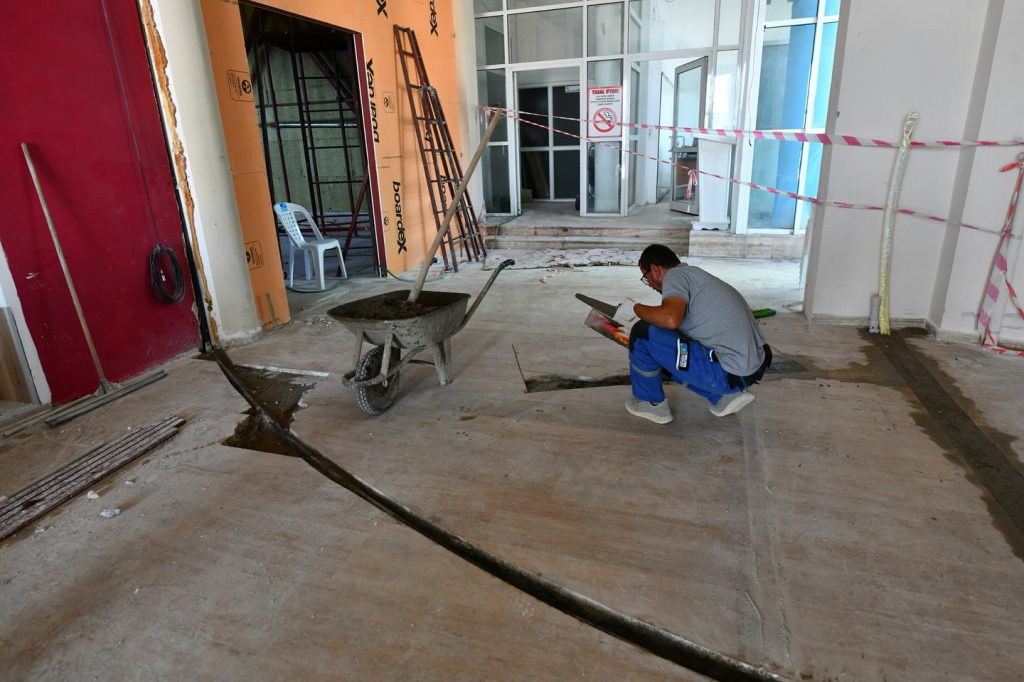 Renovation Work Progresses at the Özer Olgun Cultural Center