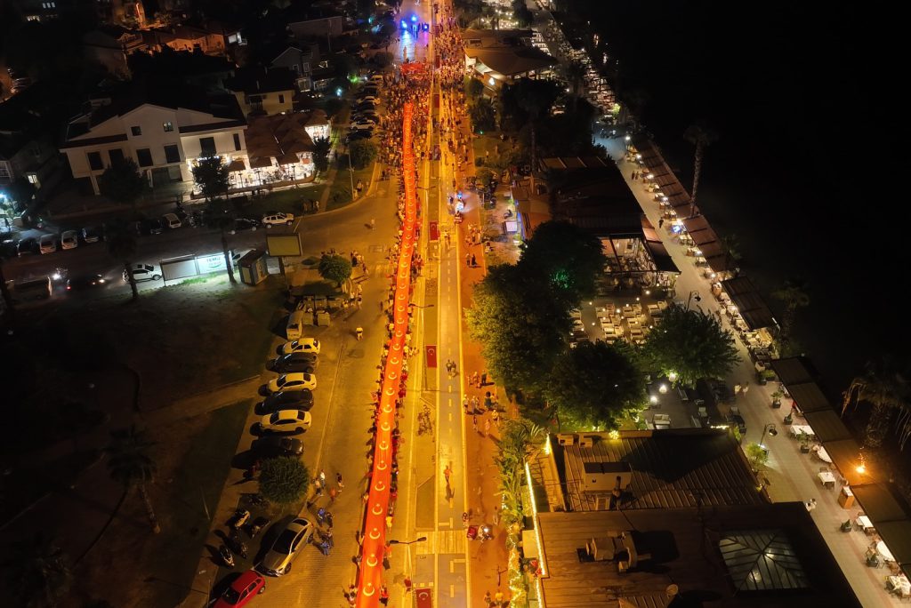 Celebrating Victory Day in Fethiye