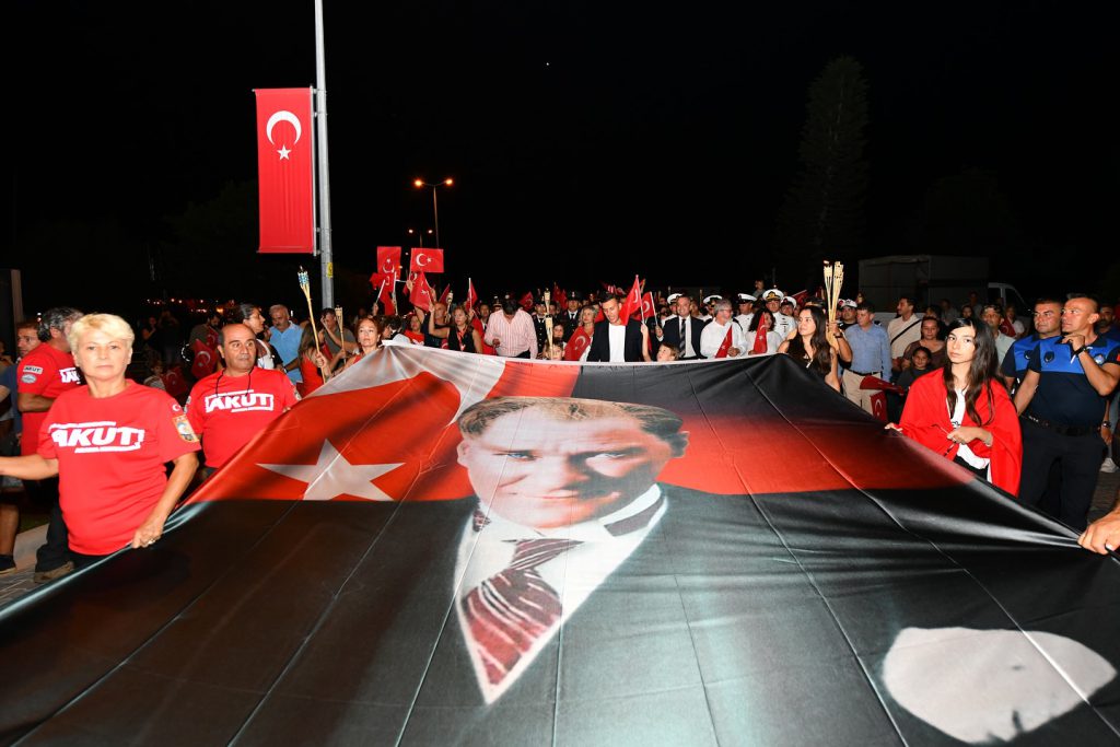 Celebrating Victory Day in Fethiye