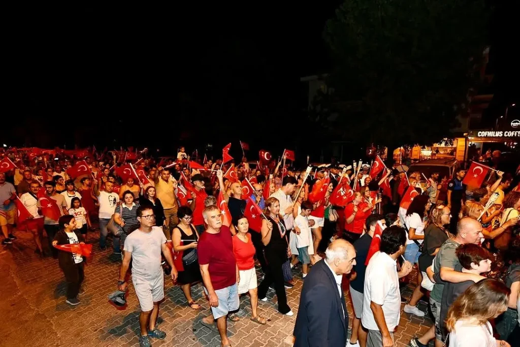 Celebrating Victory Day in Fethiye