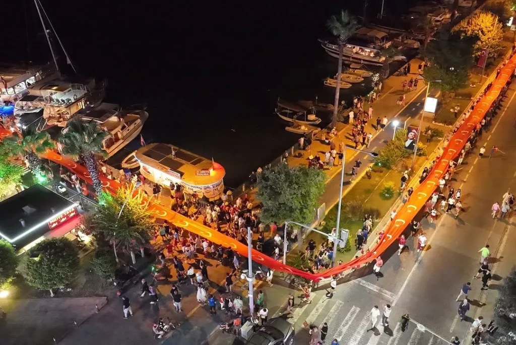 Celebrating Victory Day in Fethiye