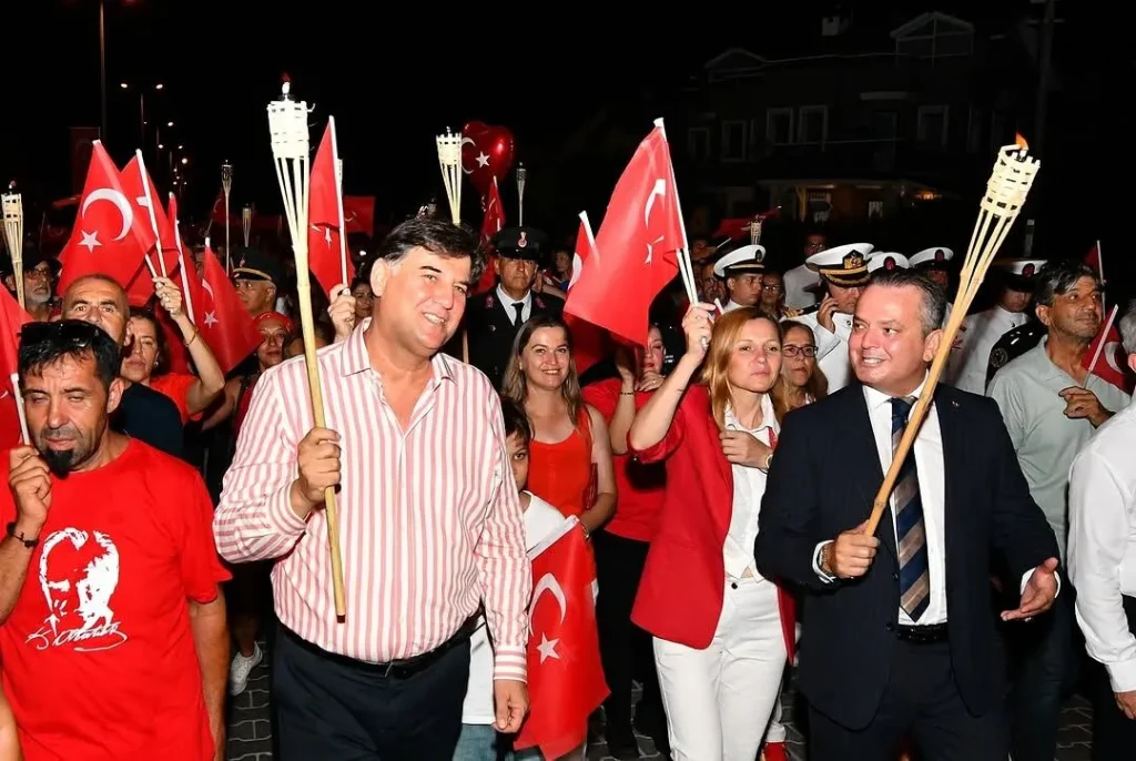Celebrating Victory Day in Fethiye