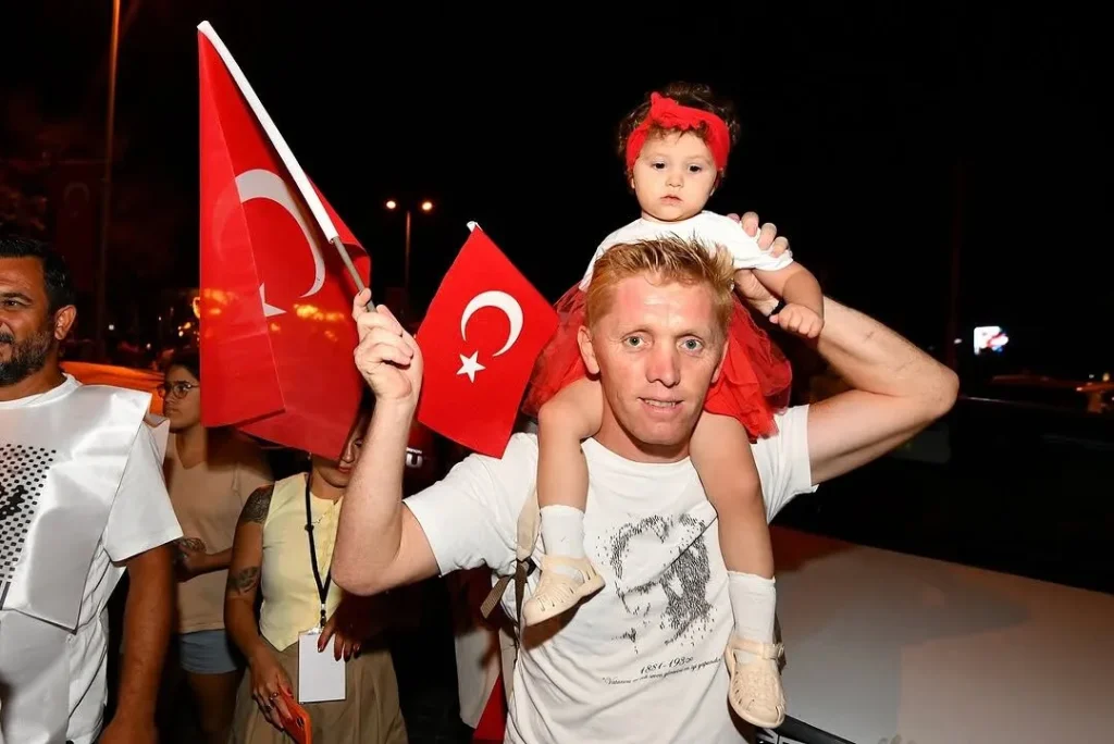Celebrating Victory Day in Fethiye
