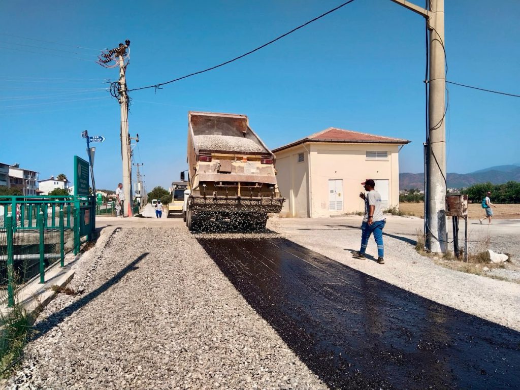 Road Works Continue Uninterrupted in Fethiye