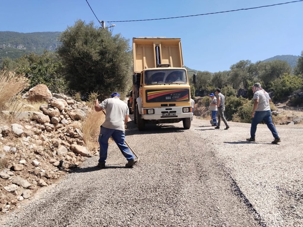 Road Works Continue Uninterrupted in Fethiye