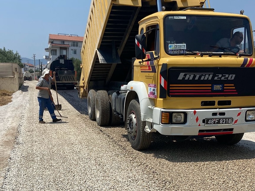 Road Works Continue Uninterrupted in Fethiye