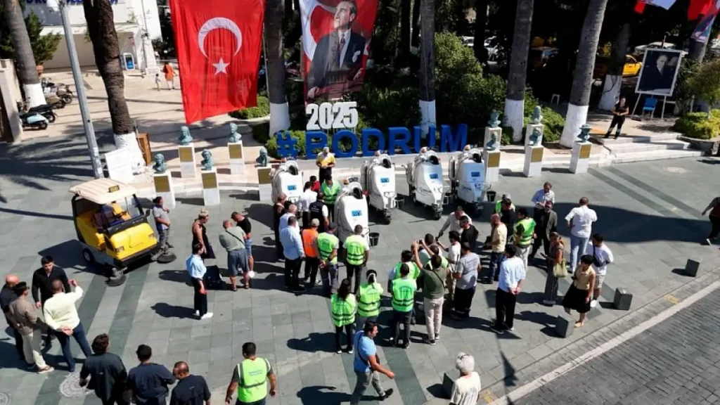 New Generation Environmentally Friendly Electric Street Sweepers Begin Operations in Bodrum