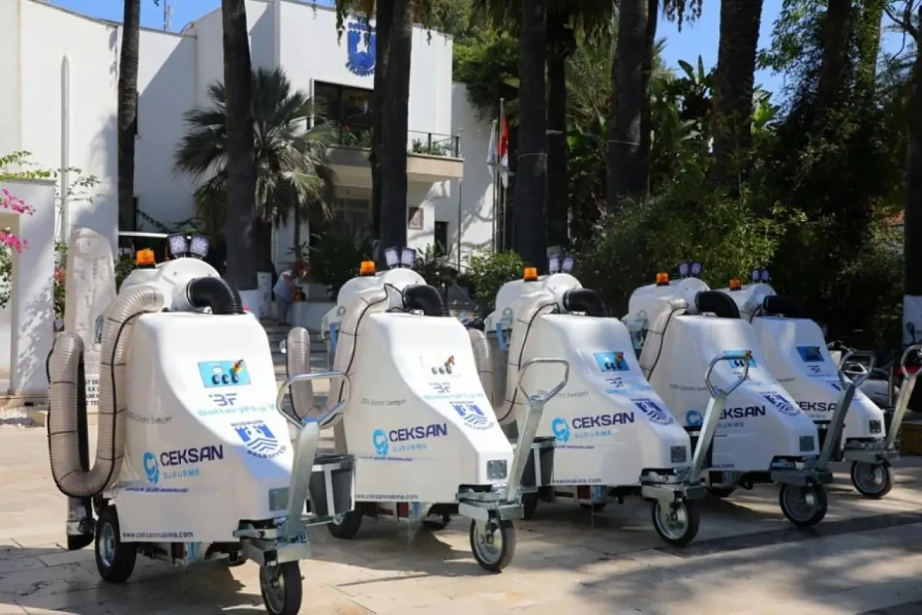 New Generation Environmentally Friendly Electric Street Sweepers Begin Operations in Bodrum