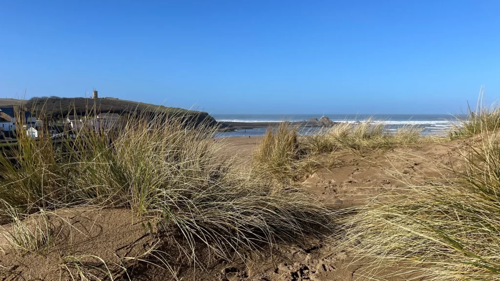 Sand dunes at Bude