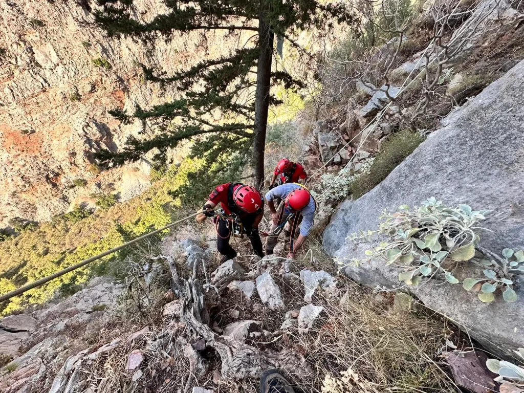German Tourist Trapped on Cliffs Rescued by JAK Team