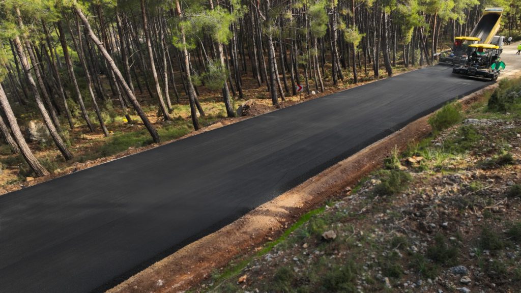 Hisarönü–Kayaköy Hot Asphalt Paving Begins