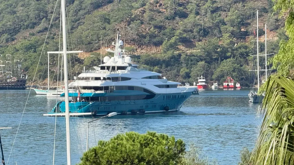 Mega Yacht ‘Sunrays’ Refuels in Fethiye Before Sailing to Egypt