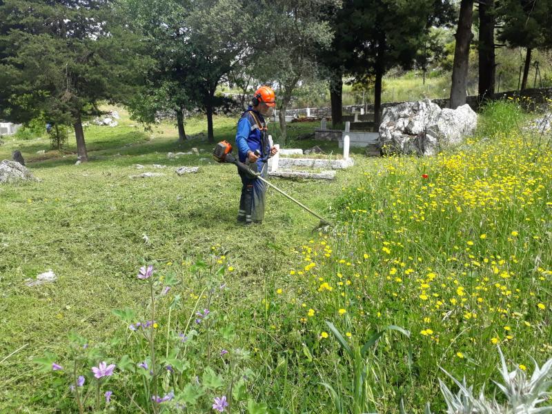Comprehensive Maintenance and Upgrades Continue in Cemeteries Across Muğla
