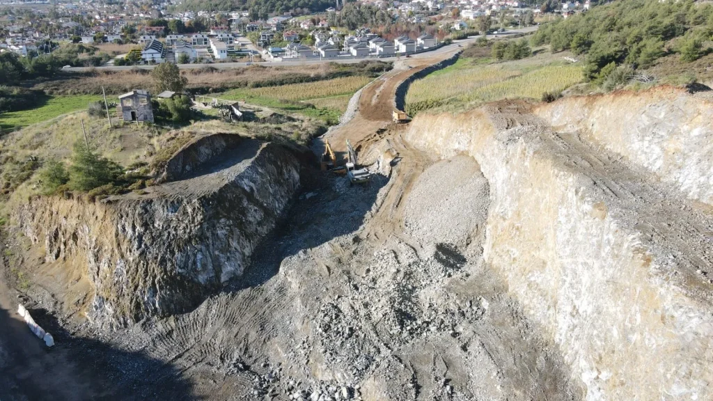 Excavation in Çalış Confirmed as Planned Road Construction