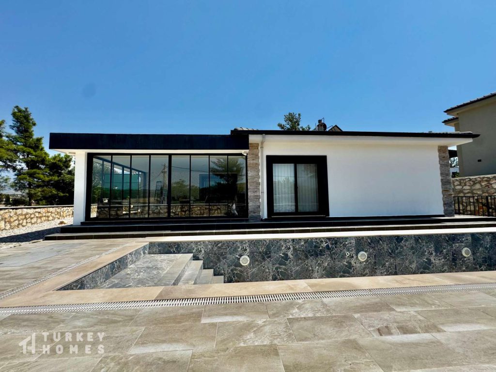 Turkey Homes: Modern Key-Ready Bungalow in Seydikemer With Private Pool £199,000
