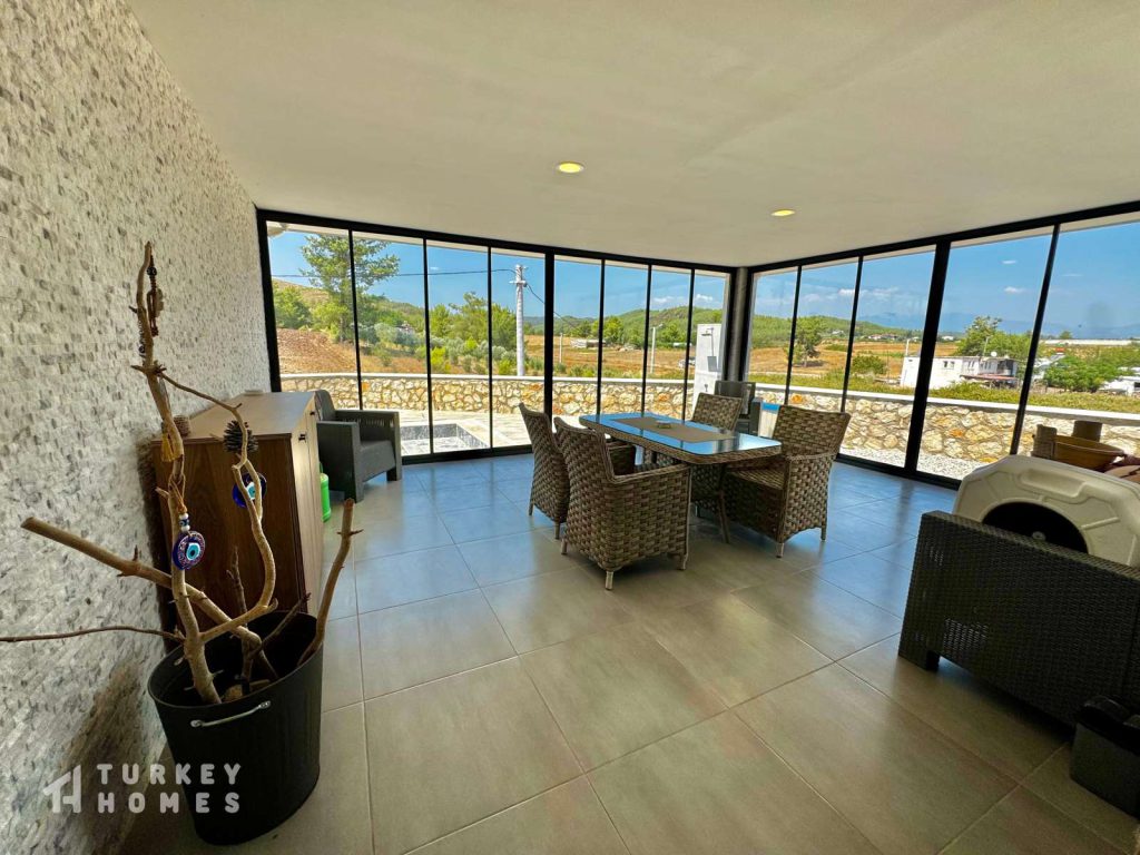 Turkey Homes: Modern Key-Ready Bungalow in Seydikemer With Private Pool £199,000