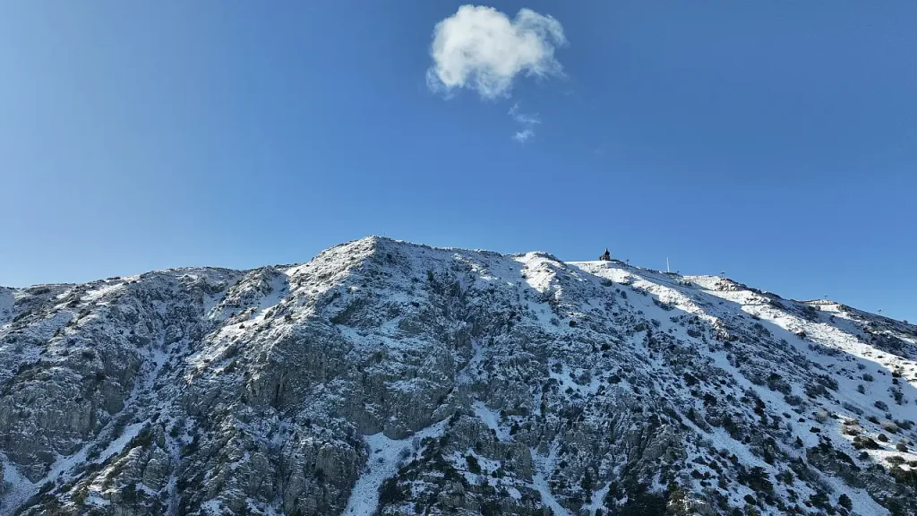 Babadağ Summit in Fethiye Blanketed by Snow