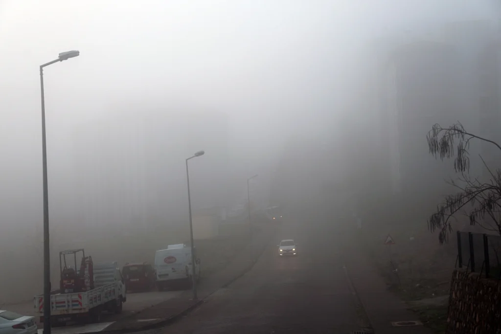 Dense Fog After Rain in Muğla Negatively Affects Transportation
