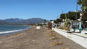 Intensive Cleaning Work Underway at Çalış Beach After Heavy Rainfall