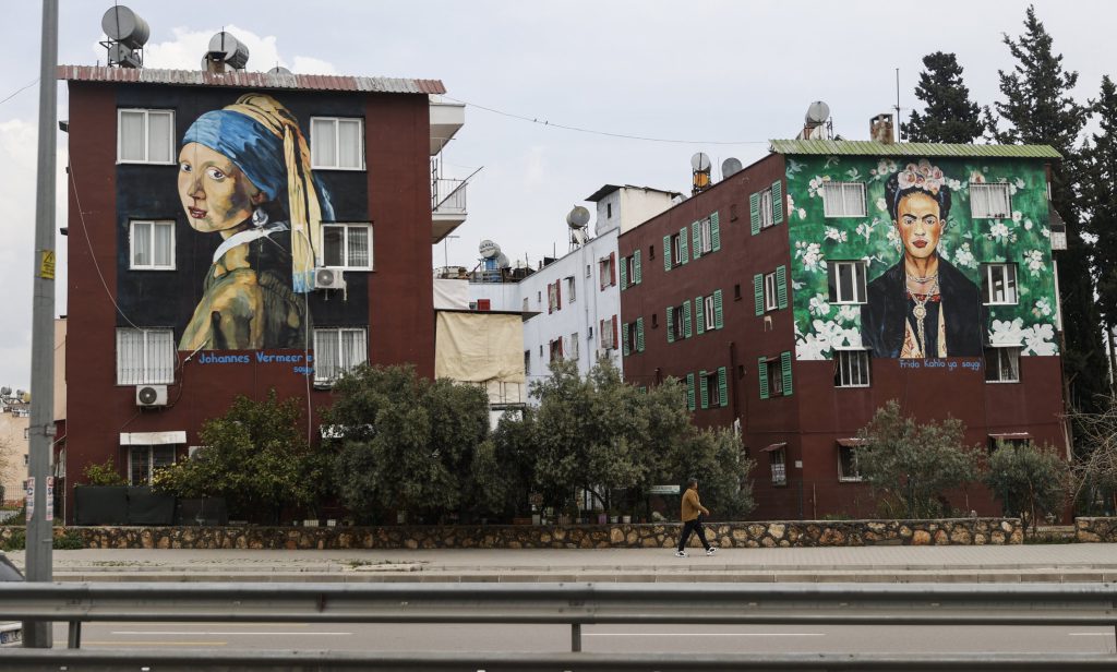 Painted Buildings Turn Mersin Neighbourhoods into Open-Air Art Gallery