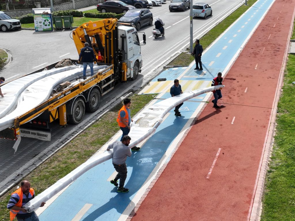 Decorative LED Lighting Installation Begins Along Fethiye Coastal Strip