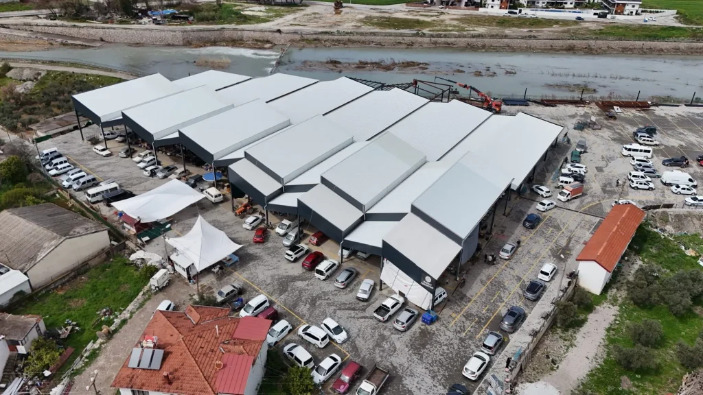Marketplace in Seydikemer undergoing major expansion