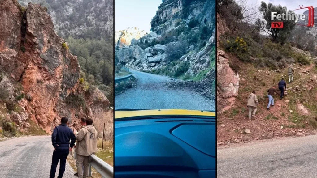 Rockfall Danger on Faralya Road in Fethiye