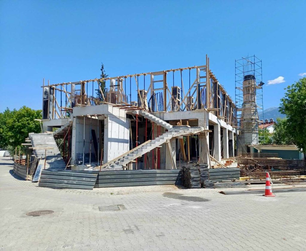 New Mosque Construction Progresses Rapidly in Cami Mahallesi