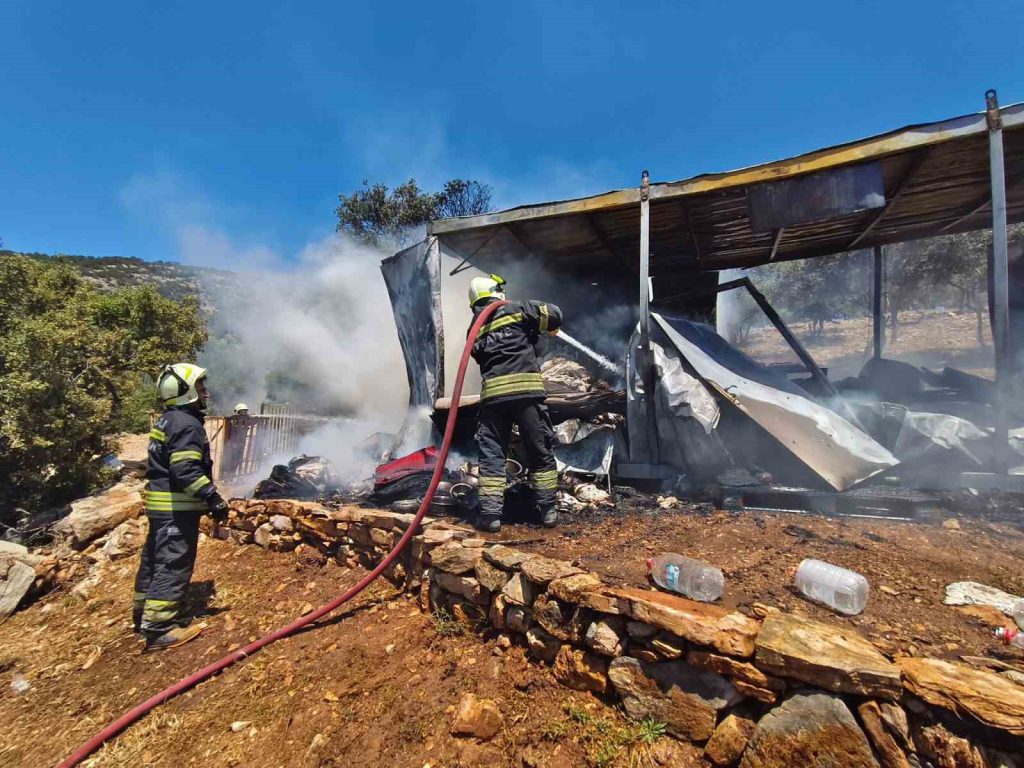 Container Home of Elderly Couple Destroyed in Bodrum Fire