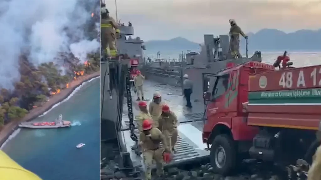 Marmaris Forest Fire Brought Under Control After Overnight Battle