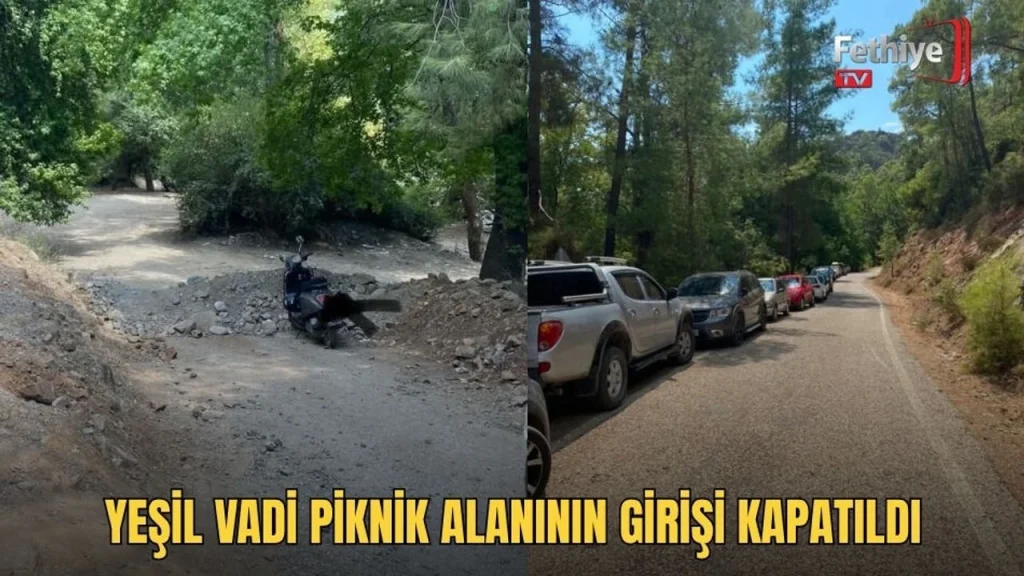 Earth Barricades Block Vehicle Access to Yeşil Vadi Picnic Area