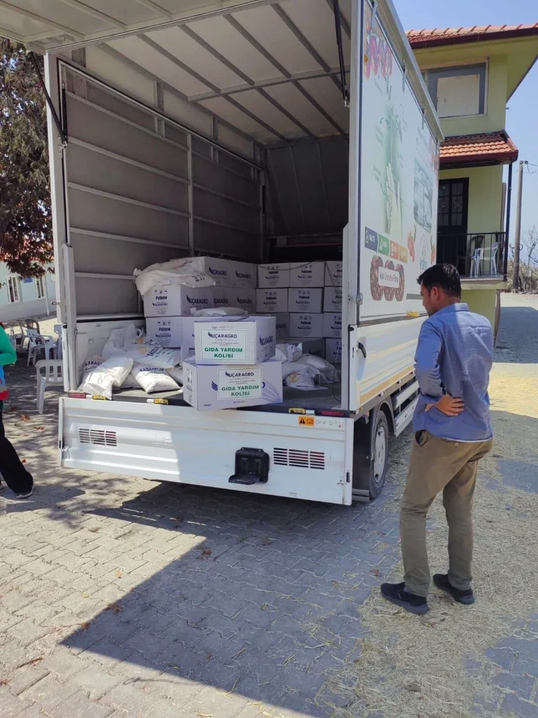 Support from Local Merchants for Neighborhoods Affected by Fire in Seydikemer