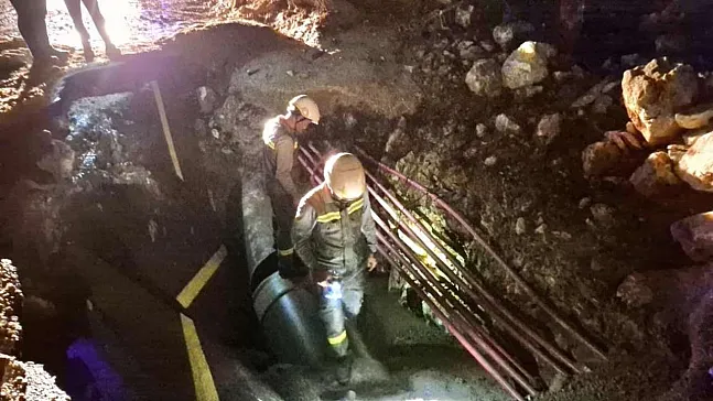 Main Water Transmission Line Bursts in Bodrum
