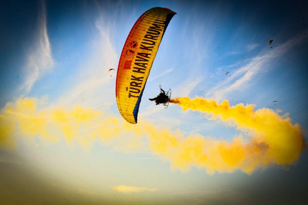 Aerial activities at Ölüdeniz.
